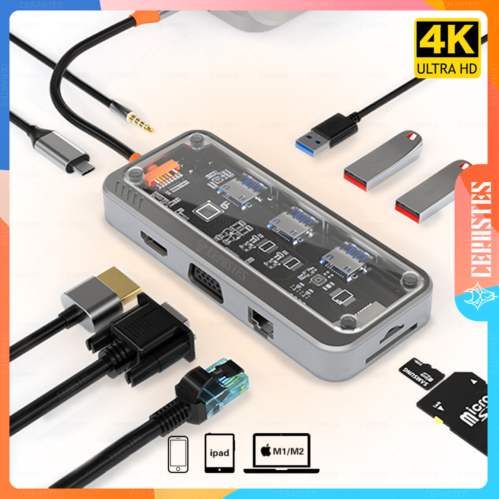 Laptop Accessories Essential - USB C타입 허브, HDMI 필수 PC