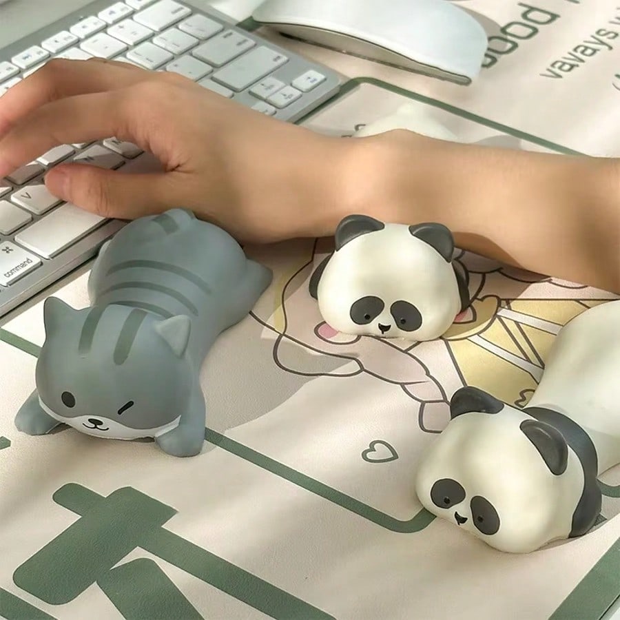 Laptop Accessories Essential - 1개 인체공학적 팬더 손목 받침대 (마우스