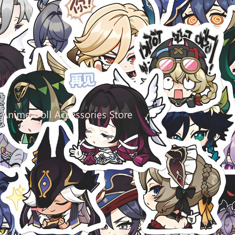 Laptop Accessories And Parts - 64PCS Genshin Impact Moon Maiden 애니메이션