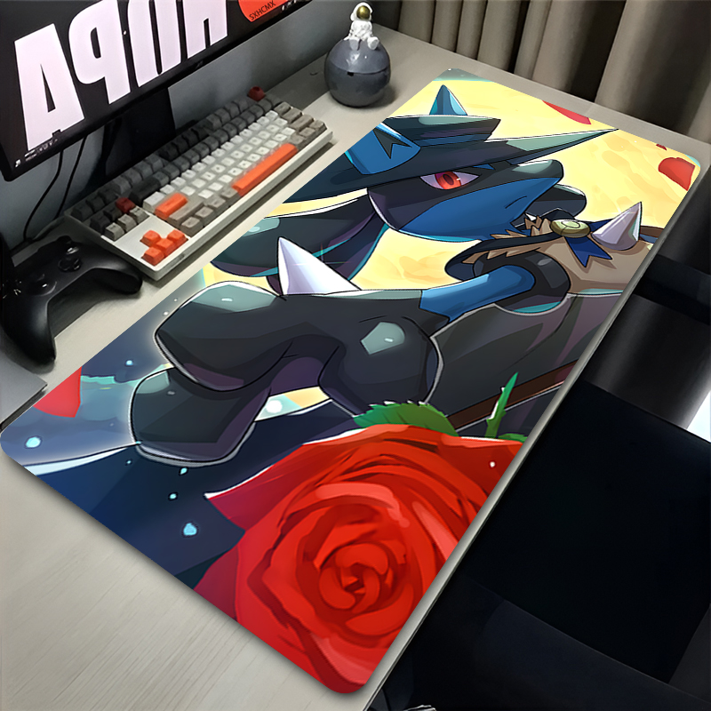 마우스 패드 멋진 애니메이션 P-포켓몬 루카리오 마우스 - Laptop Accessories For Programmers 리뷰 및 가격