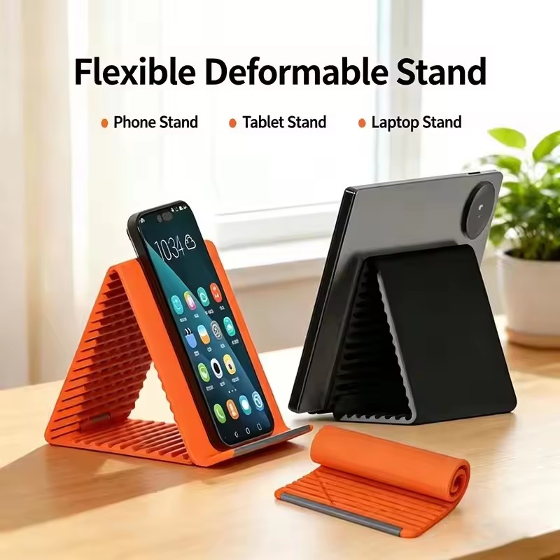 휴대용 실리콘 폰/태블릿/노트북 거치대, 창의적인 접이 - Laptop Accessories And Parts 리뷰 및 가격