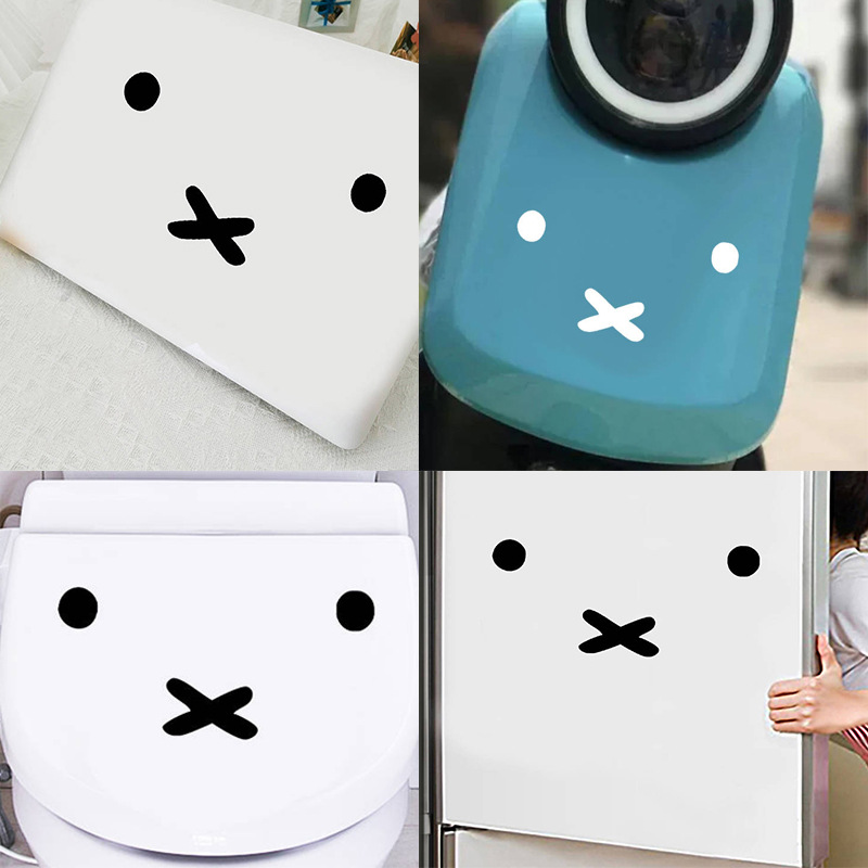 카와이 미피 만화 이모티콘 자동차 스티커 연료 탱크 커 - Laptop Accessories And Parts 리뷰 및 가격