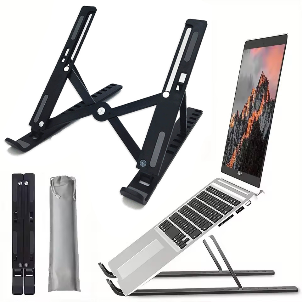접이식 노트북 스탠드 조정 가능한 휴대용 접이식 브래킷 - Laptop Accessories For Programmers 리뷰 및 가격