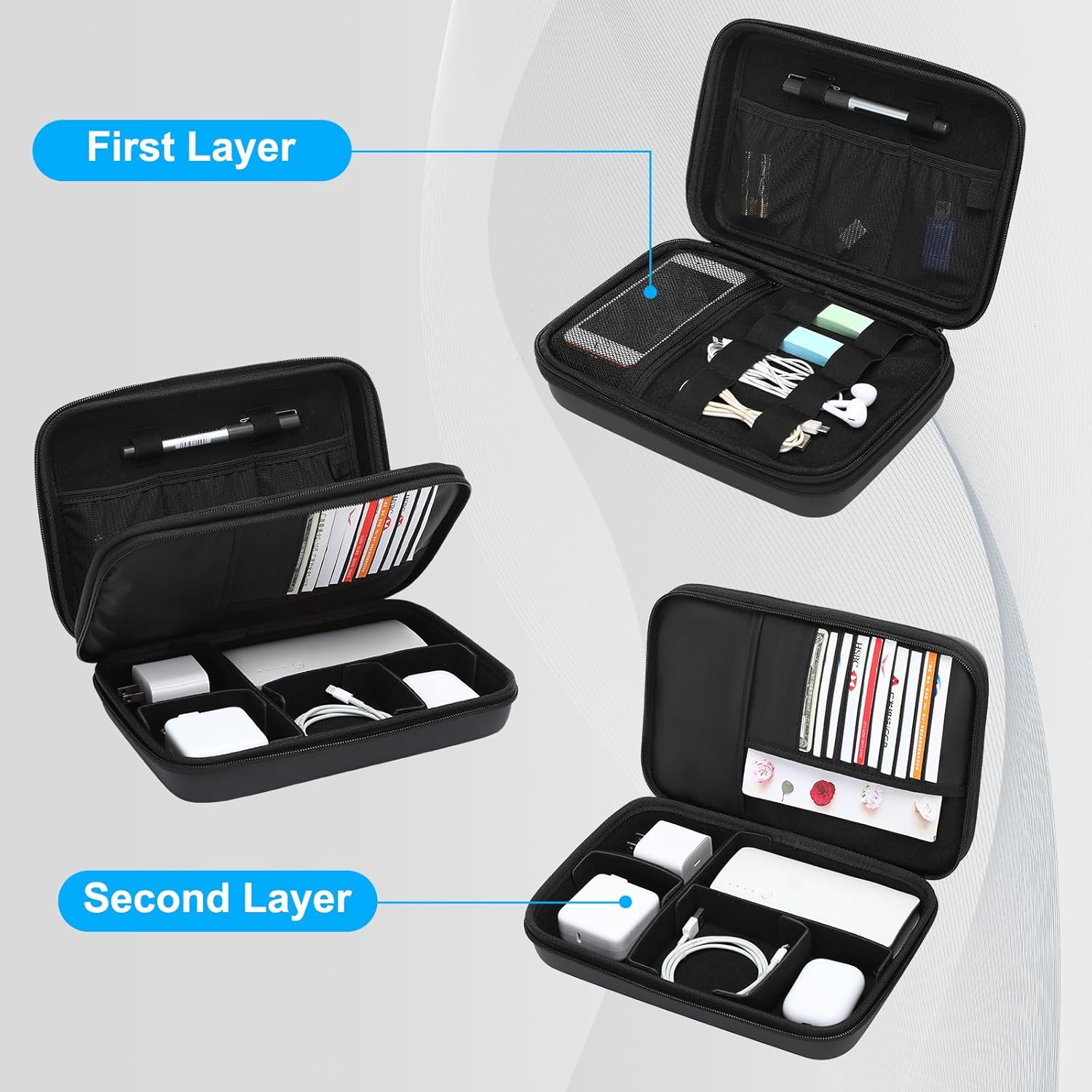 전자기기 정리 여행 케이스 방수 케이블 정리 가방 여행 - Laptop Accessories Essential 리뷰 및 가격